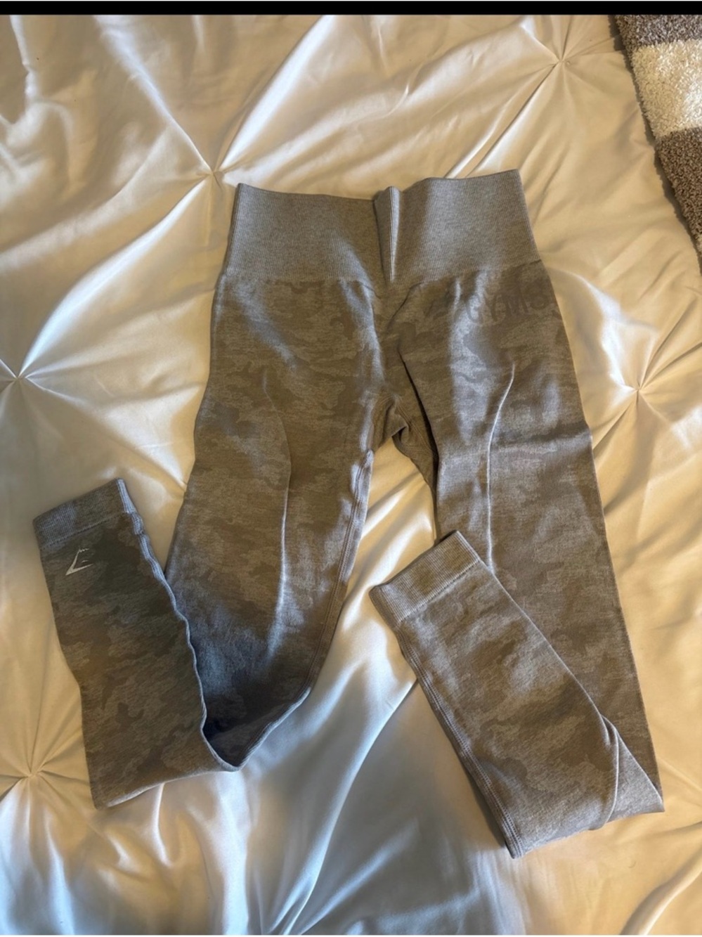 Seamless Gray Camo Gymshark Leggings